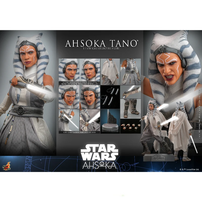 

In Stock HotToys TMS118 Star Wars Ahsoka Tano 1/6 Soldier Doll Anime Action Figure Toy Gift Model Hobbies