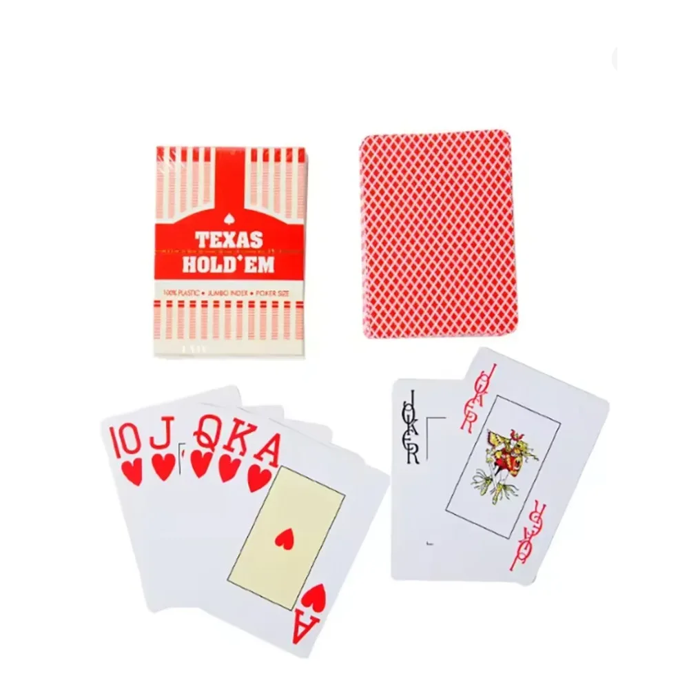 Set Waterproof Playing Cards for Baccarat Texas Hold'em, Durable Smooth Poker Cards for Bridge Casino Home Party Games image 3
