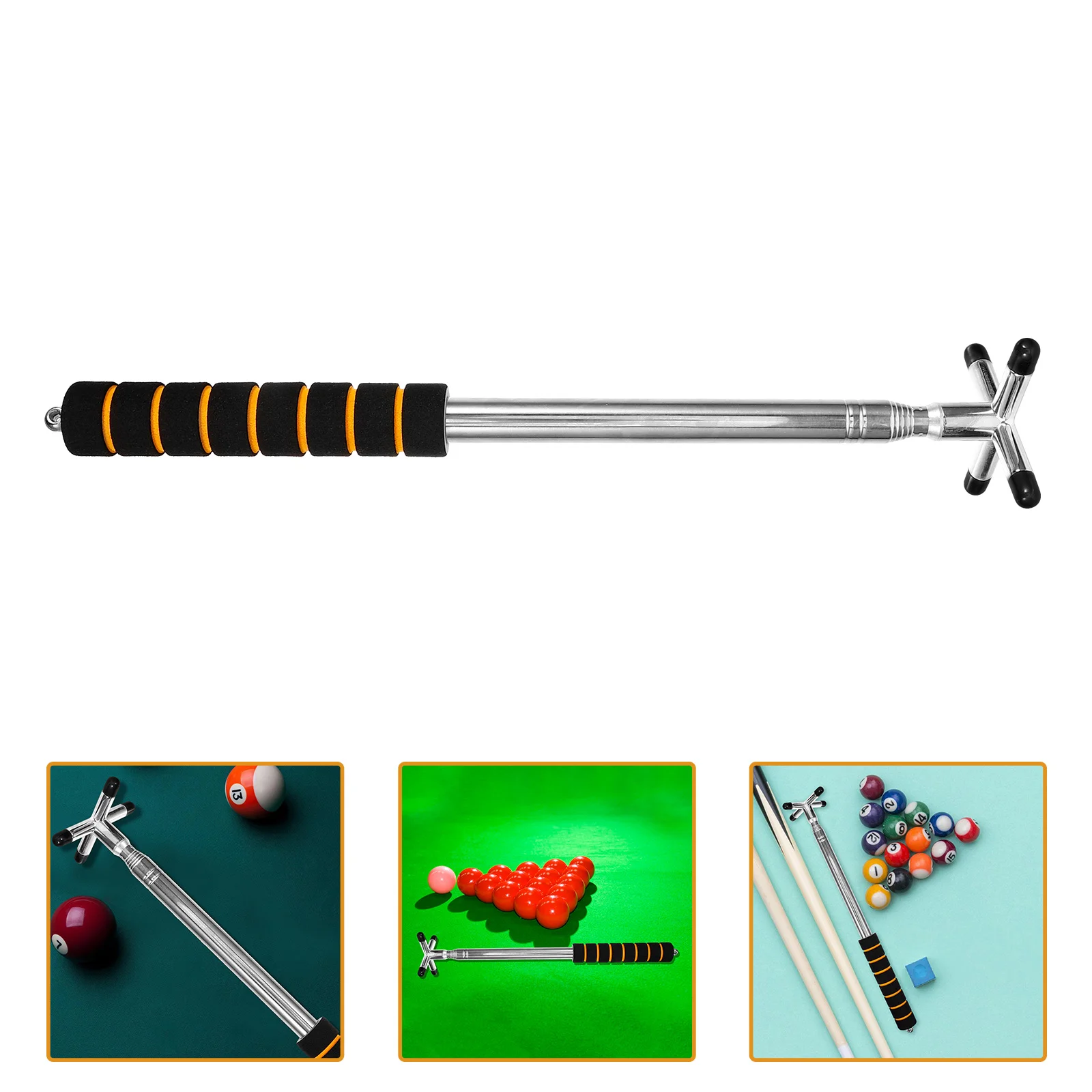 

Cue Billiards Accessories Support Pool Pole Rest Telescopic Rod Erector Bridge Metal Stainless Steel Stand