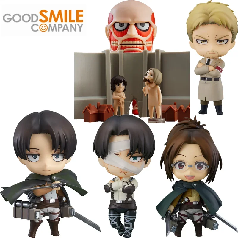 Good Smile-figura de acción de Anime Nendoroid, colosal Titan colosal, Levi Ackerman, juguetes para niños y niñas, regalos originales