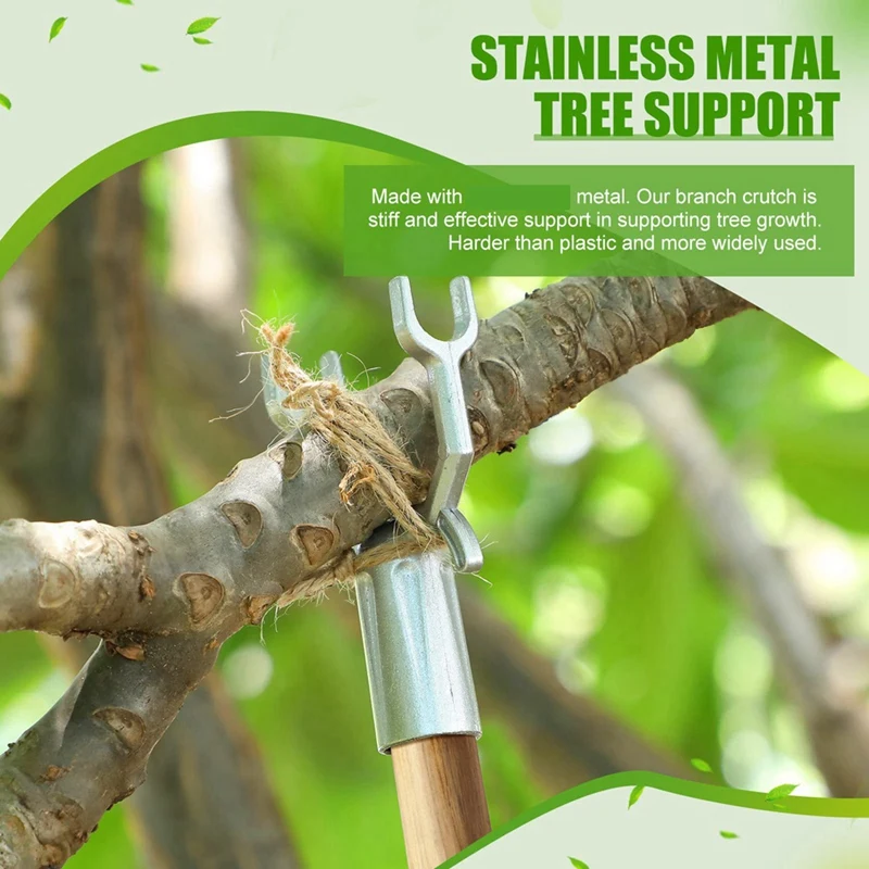 Metal Tree Branch Support Tree Brace Branch Crutch Tree Straightening Kit For Propping Up Fruited Tree Branches