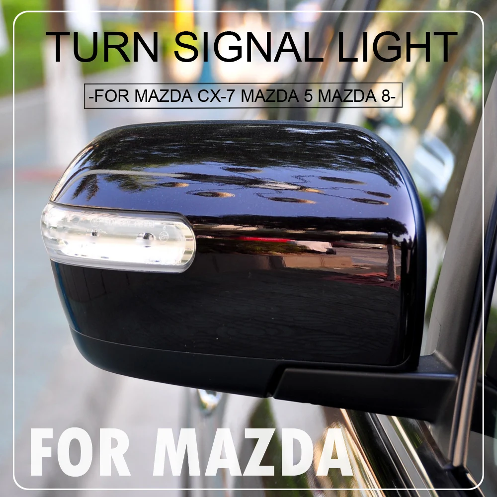 

LED Dynamic Turn Signal Light Repeater Light Sequential Indicator Blinker For Mazda CX-7 CX7 2008-2014 8 MPV 2011-2015 Mazda 5