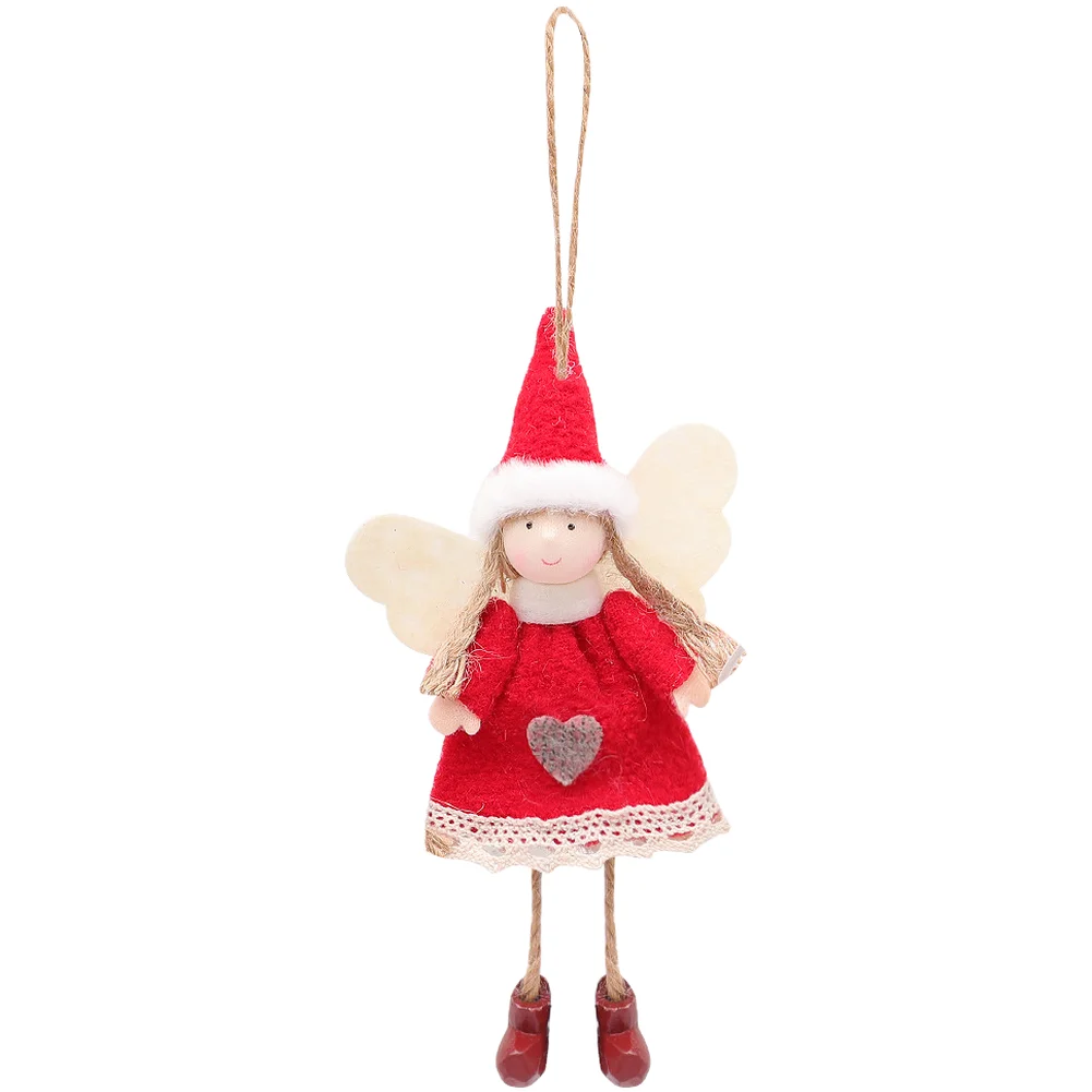 

Charming Handmade Christmas Accessory Holiday Decor Handcrafted Cloth Ornament A,B 9*17*7cm Angel Doll Ornament