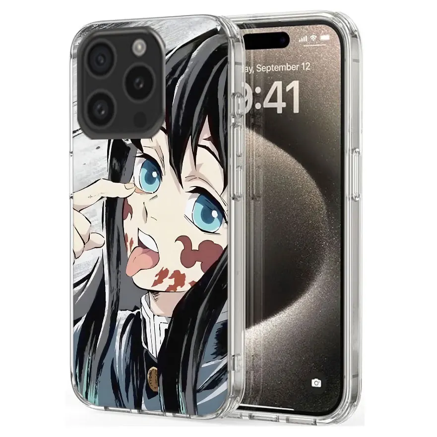 Muichiro Tokito Demon Slayer Clear Phone Case For Apple iPhone 12 13 Mini 11 14 15 16 Pro Max Cover XS MAX XR Soft