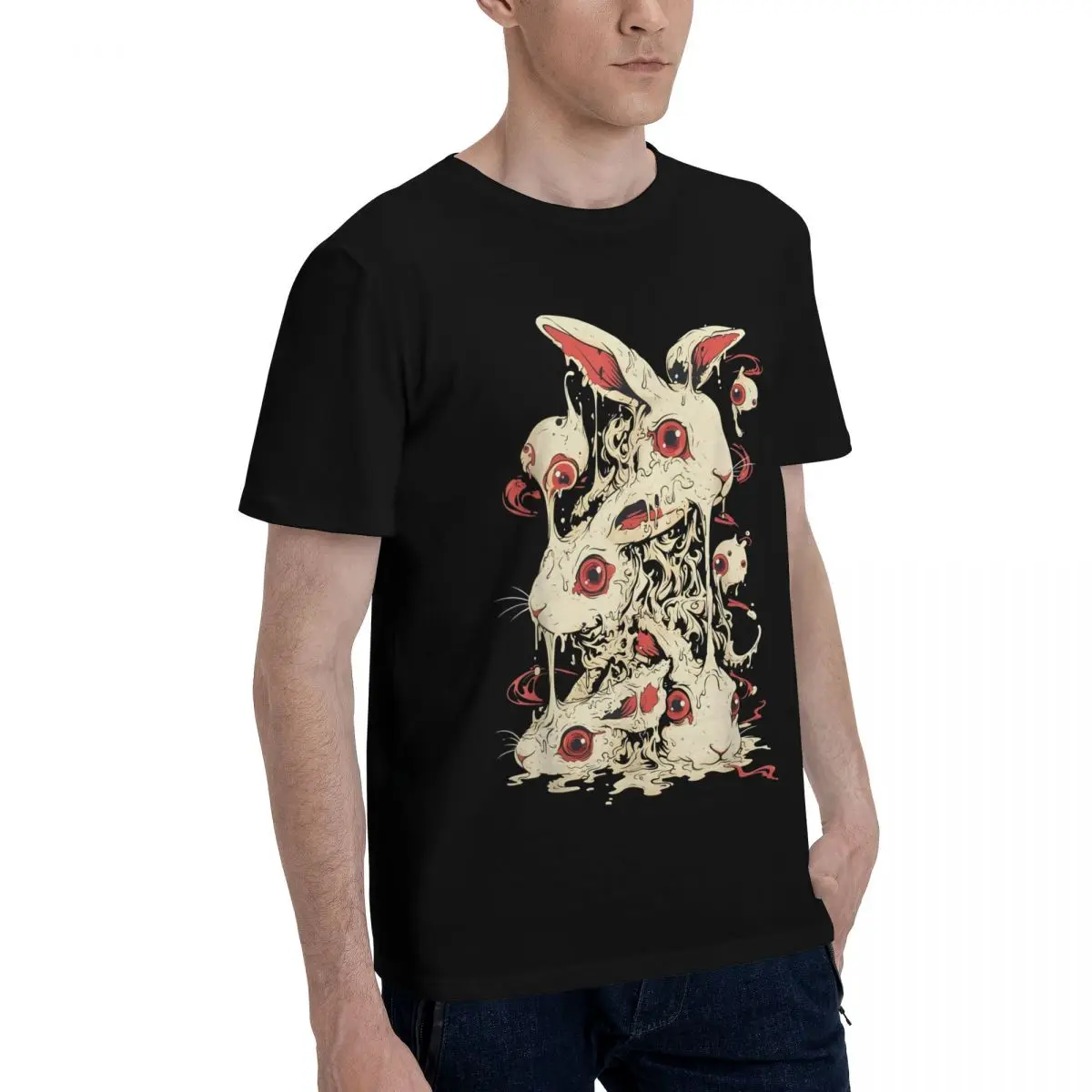 Creepy Bunny Meltdown Movement Title Unique Tshirt Top quality Home USA Size