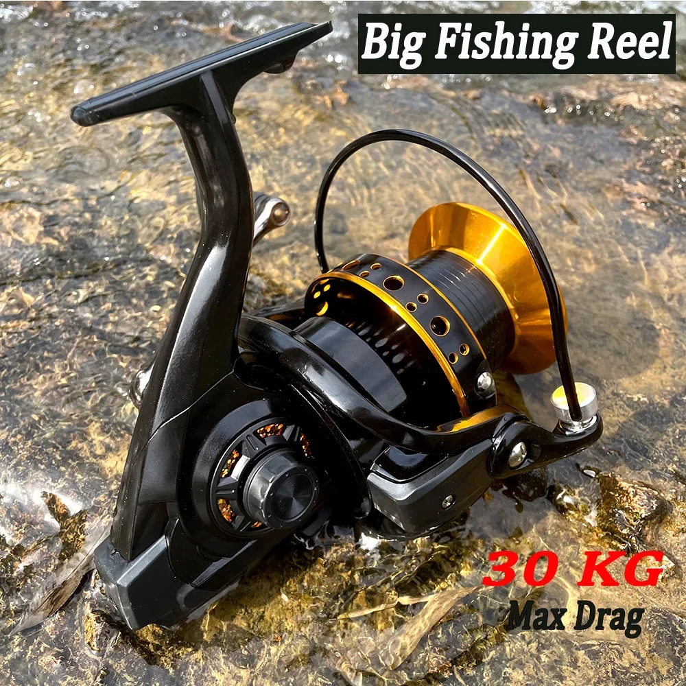 

Spinning Fishing Reel 9000 10000 12000 30KG Powerful Reel Ocean Offshore Fishing Long Shot Casting Wheel Saltwater Coil