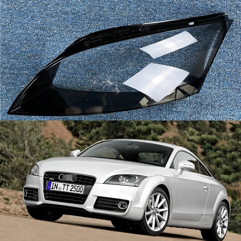 

For Audi TT 2009 10 11 12 13 2014 car accsesories Headlamp Cover Transparent Headlight Shell Lens Plexiglass Original Lampshade