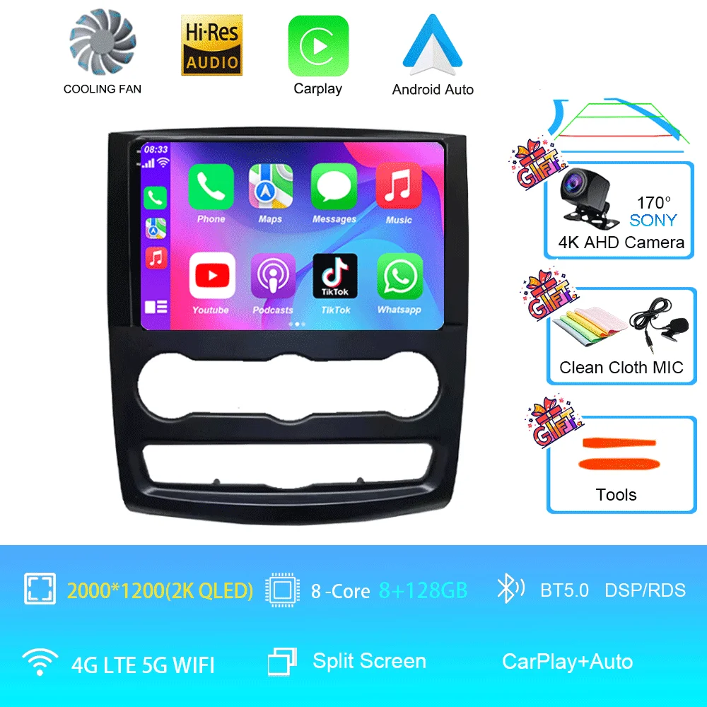 10 inch Android 16 autoradio multimediasysteem video voor Mercedes Benz Sprinter speler GPS stereo CarPlay+auto WIFI+4G DSP