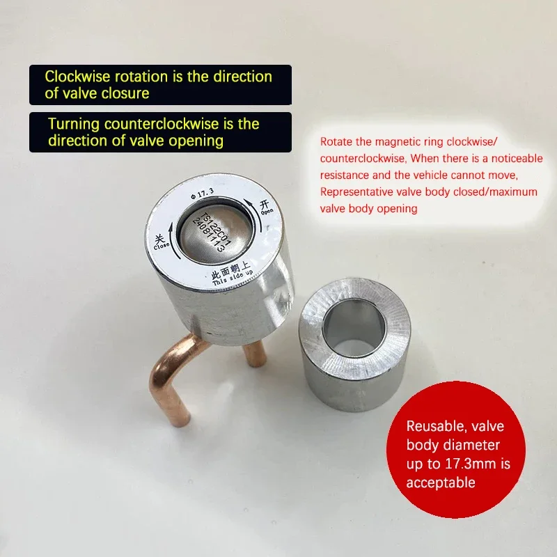 NF Electronic Expansion Valve 17.35mm Manual Valve Opening Magnetic Ring Magnet Rotating Opener Repair And Testing