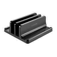 Vaydeer Adjustable Vertical Laptop Stand Holder Vertical Bracket Mount Space Saving Organizer A