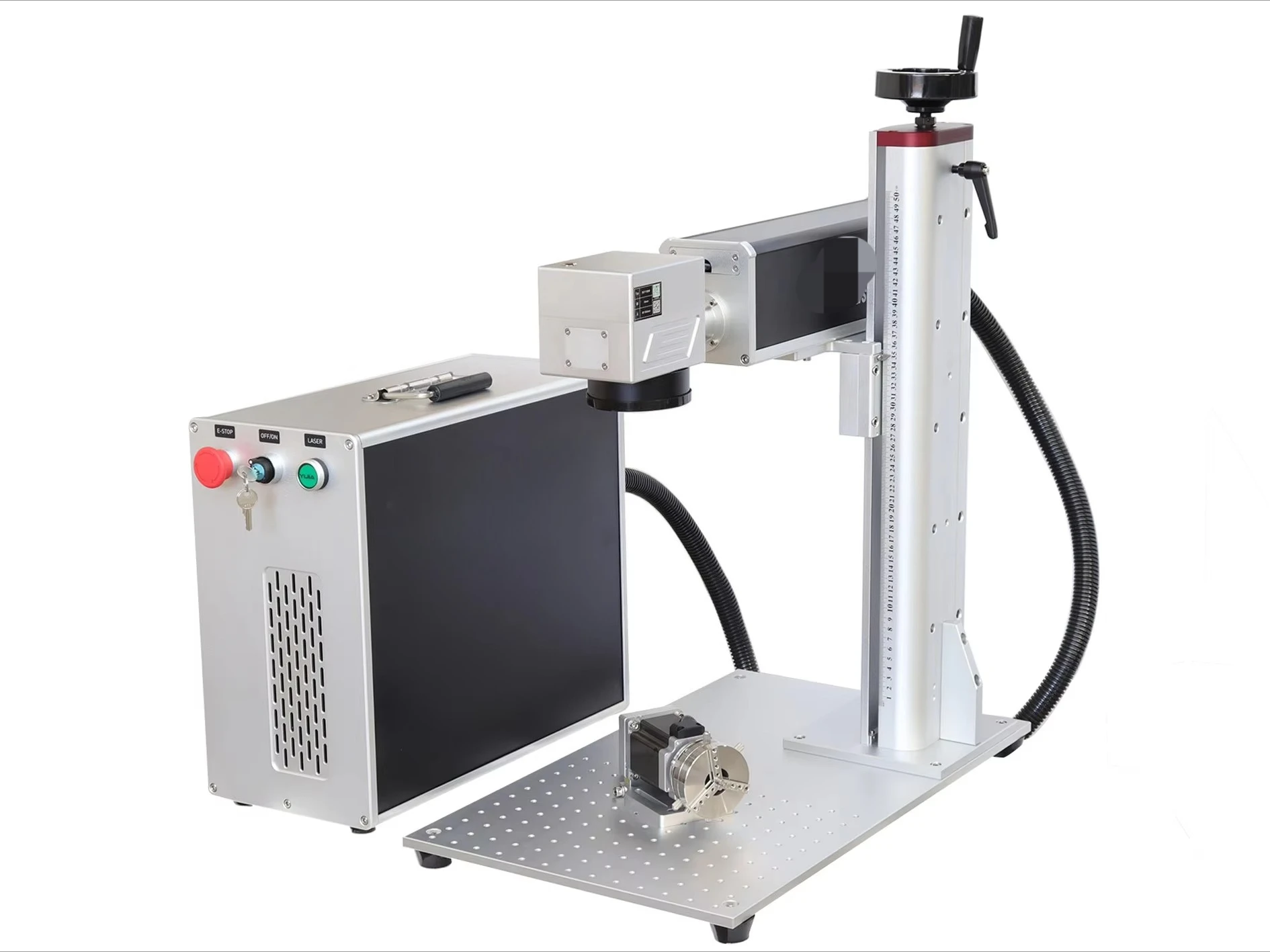 آلة الوسم بليزر الألياف الصغيرة بسعر المصنع مباشرة 50 وات للنقش العميق المعدني #2