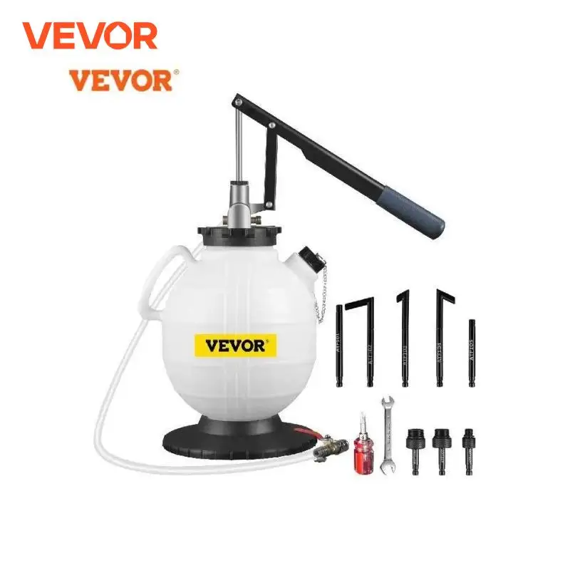 VEVOR Manual Transmission Fluid Pump 7.5 L ATF Pump Fuel Extraction With Control Valve and 8 Common Adapters Fit for Most Cars