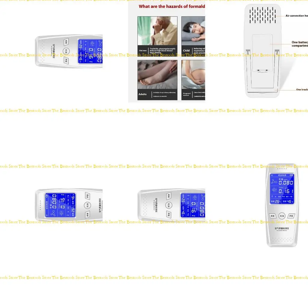 

12PF Professional Air Quality Analyzers Formaldehyde TVOC Detection for Home Office