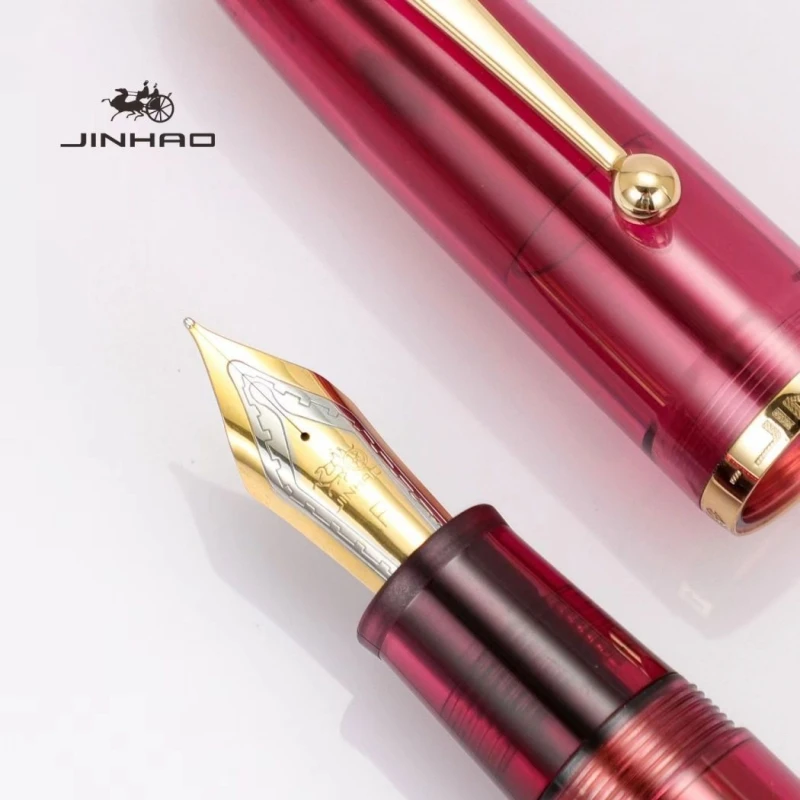 فاخر JINHAO 9019 متعدد الألوان حامل كبير قلم حبر مكتب المدرسة المورد تحويل حشو الكتابة أقلام الحبر لأفضل هدية