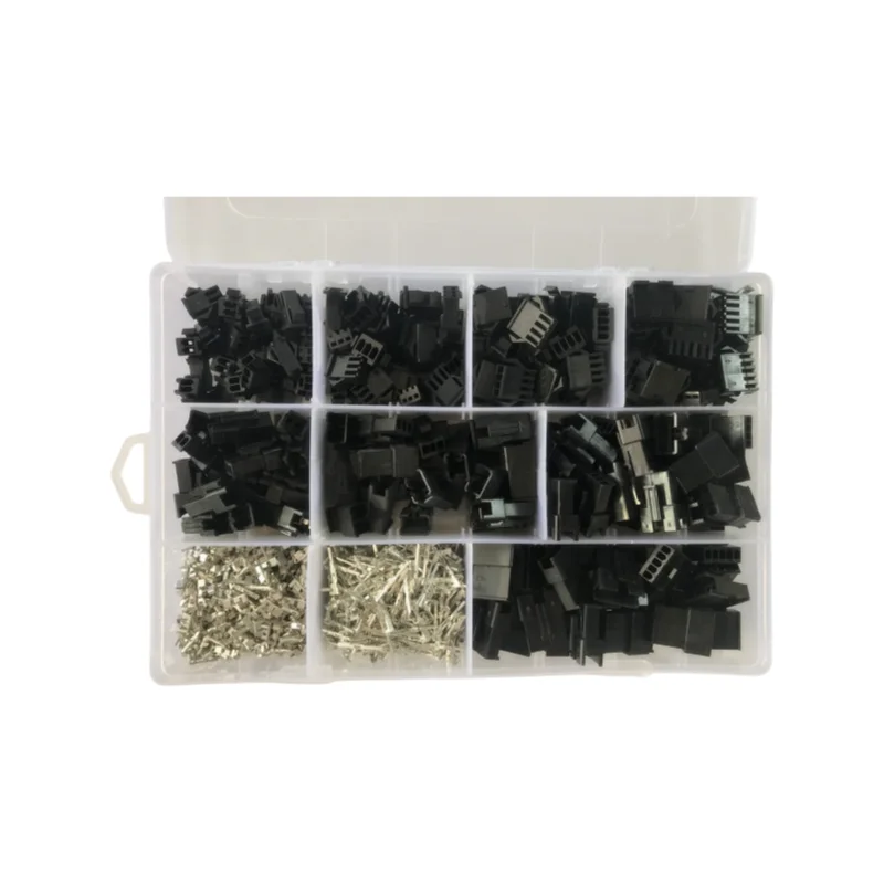 1080 sztuk SM2.54 zestawy 2pin/3pin/4pin/5pin 2.54mm Pitch złącza żeńskie i męskie złącze kabla JST SM2.54 — zdjęcie 2