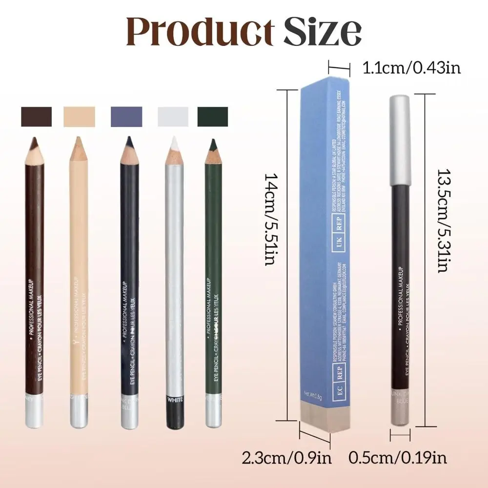 New Smudgeproof Eyebrow Pencil Natural Waterproof Eyebrow Pen Smooth Ultra Fine Brow Enhancer