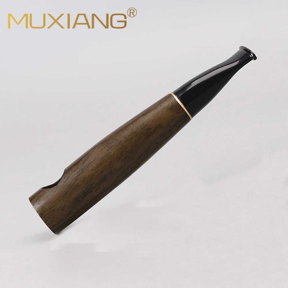 tobacco pipe, portable DIY pipe, 9mm flue, Straight handle solid wood pipe, cigar accessories,  length 120mm , smoking gift