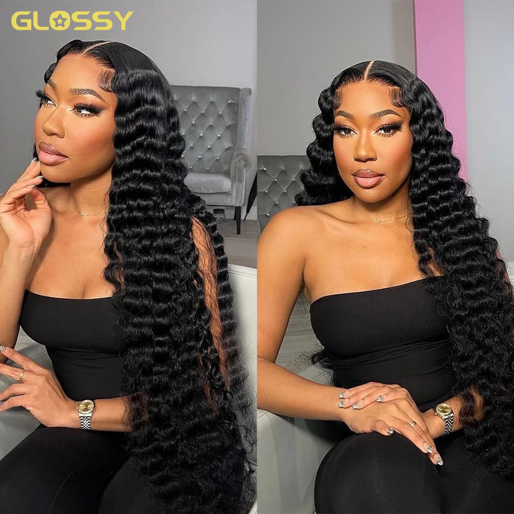 300 Density Loose Deep Wave 13x6 Hd Lace Front Human Hair Wig For Women