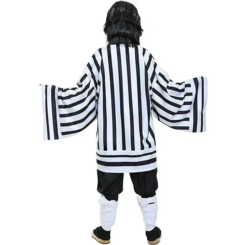 Iguro Obanai Cosplay Anime Demon Slayer Kimetsu No Yaiba Iguro Obanai Haori Kimono Cosplay disfraz accesorios de serpiente blanca