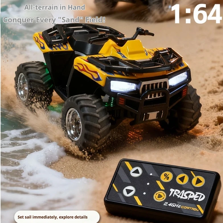 New Product 1/64 Mini Beach Off Road Vehicle Style 2.4g Suspension Four Wheel Toy Vehicle Off Road Remote Control Vehicle