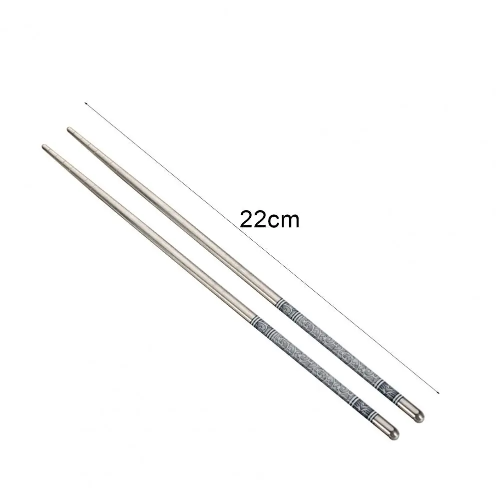 3 Pairs Exquisite Stainless Steel Chopsticks Tableware Chopsticks Non-slip Chop Sticks for Home Kitchen Restaurant