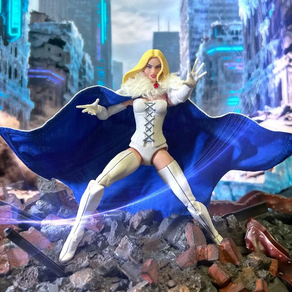 جديد اليدوية 1/12 مقياس الإناث شخصية كوميدية الأبيض الملكة X-Men 97 الوجهين عباءة اكسسوارات ل 6in عمل الشكل الملابس