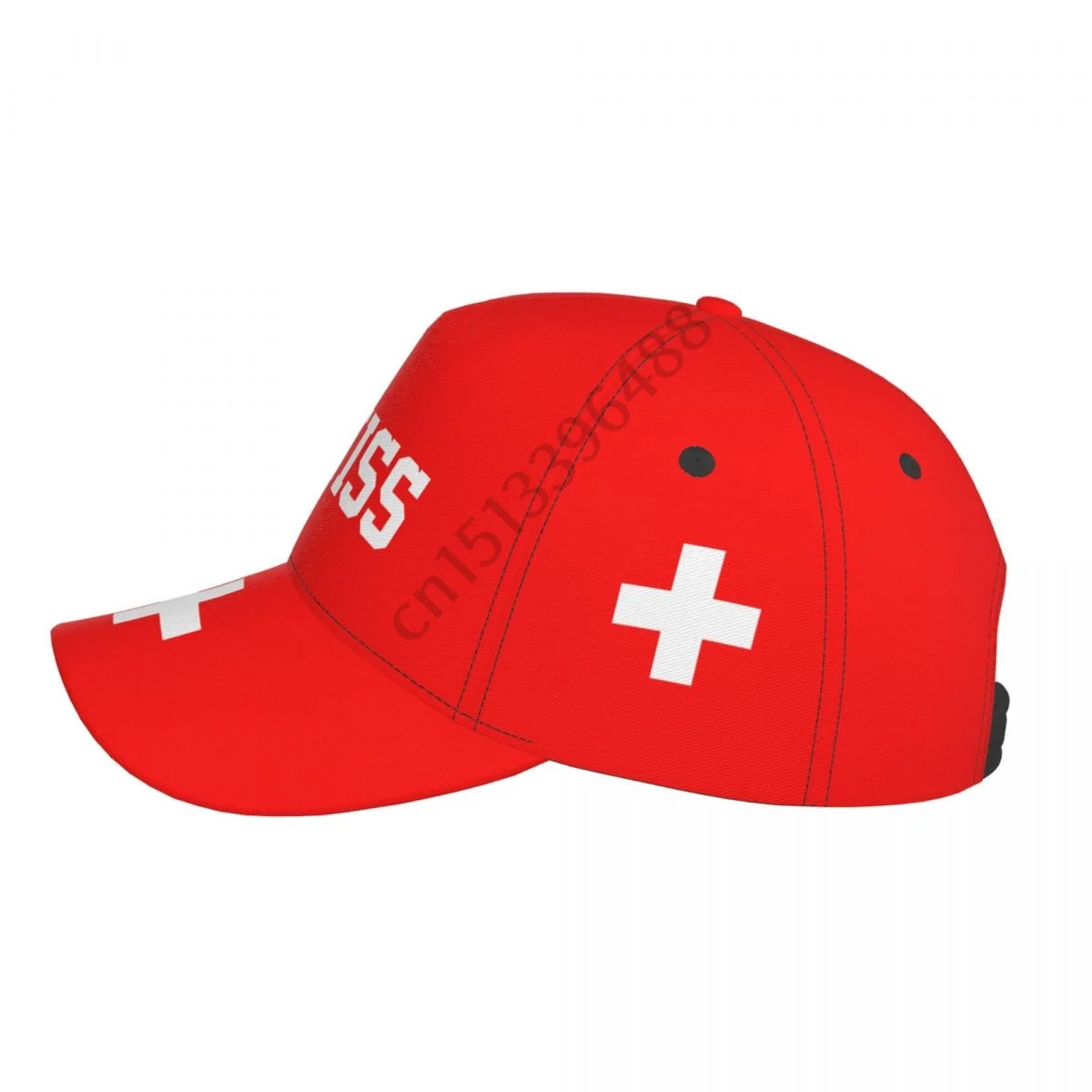 Switzerland Country Flag Soccer Hats Sun Baseball Cap Breathable Adjustable Men Women Outdoor Fishing Hat