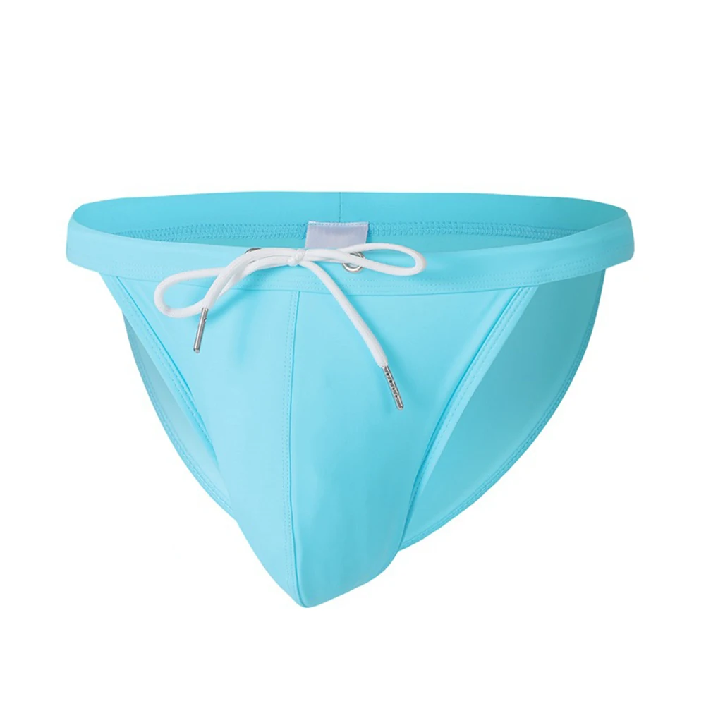 Celana Renang Musim Panas Pria Seksi Celana Renang Bikini Pinggang Rendah Pakaian Pantai Cepat Kering Celana Pendek Papan Selancar Celana Dalam Sejuk