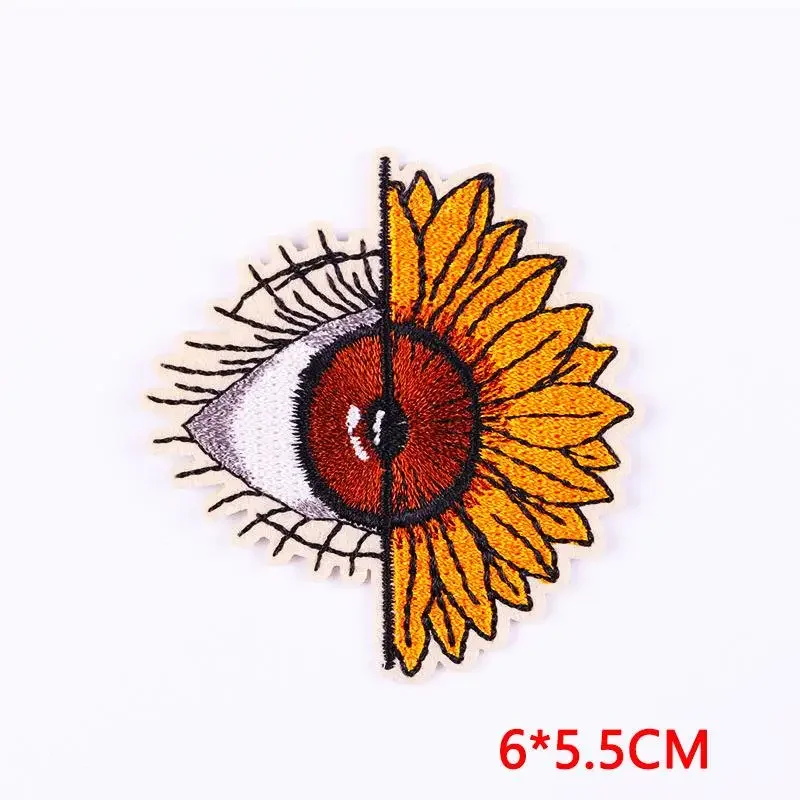 50Pcs Bulk Embroidered Patch Iron On Patches for Clothing Finger Clothes Stickers Sewing Thermal Adhesive Applique Fusible