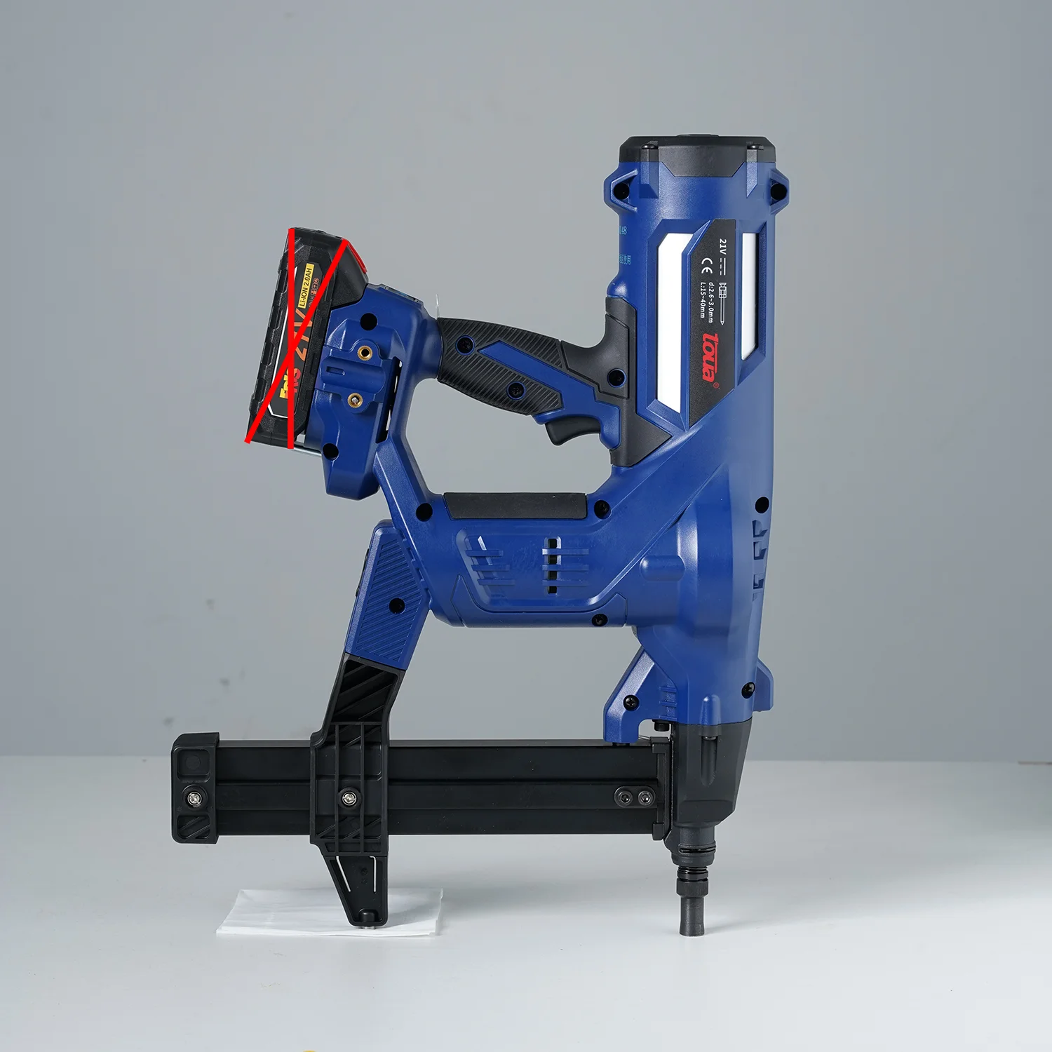 New Upgraded cordless battery electric rechargeable nail gun powerful concrete nail gun with a large capacity nails
