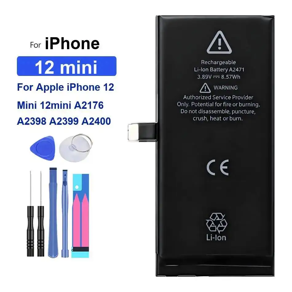 

Durable Mobile Phone Battery 2227Mah For Apple Iphone 12 Mini 12Mini A2176 A2398 A2399 A2400
