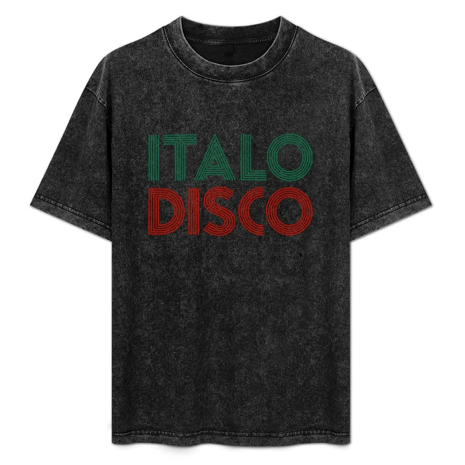 

ITALODISCO - collector from the 90s T-Shirt graphics tees mens white t shirts