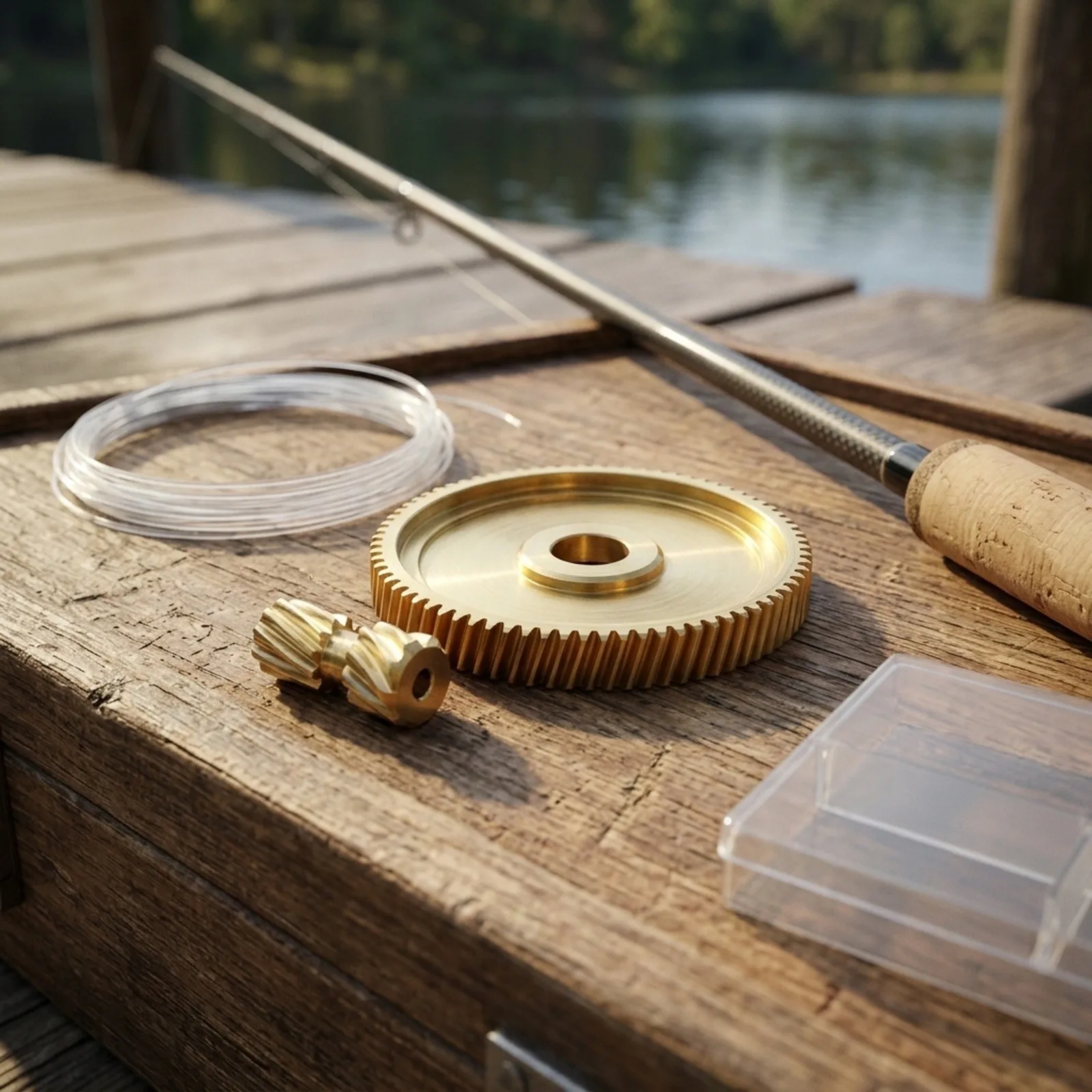 Fishing Gear Replacement 12*8 Cm Clutch Gear Fishing Tackle Parts for gomexus Copper Drive Replacement Parts 1 Set