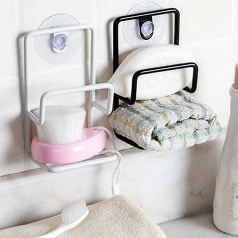 Multifunctional Sink Storage Rack Dishcloth Holder Kitchen Organizer Rack Sponge Holder Garbage Bag Storage Holder