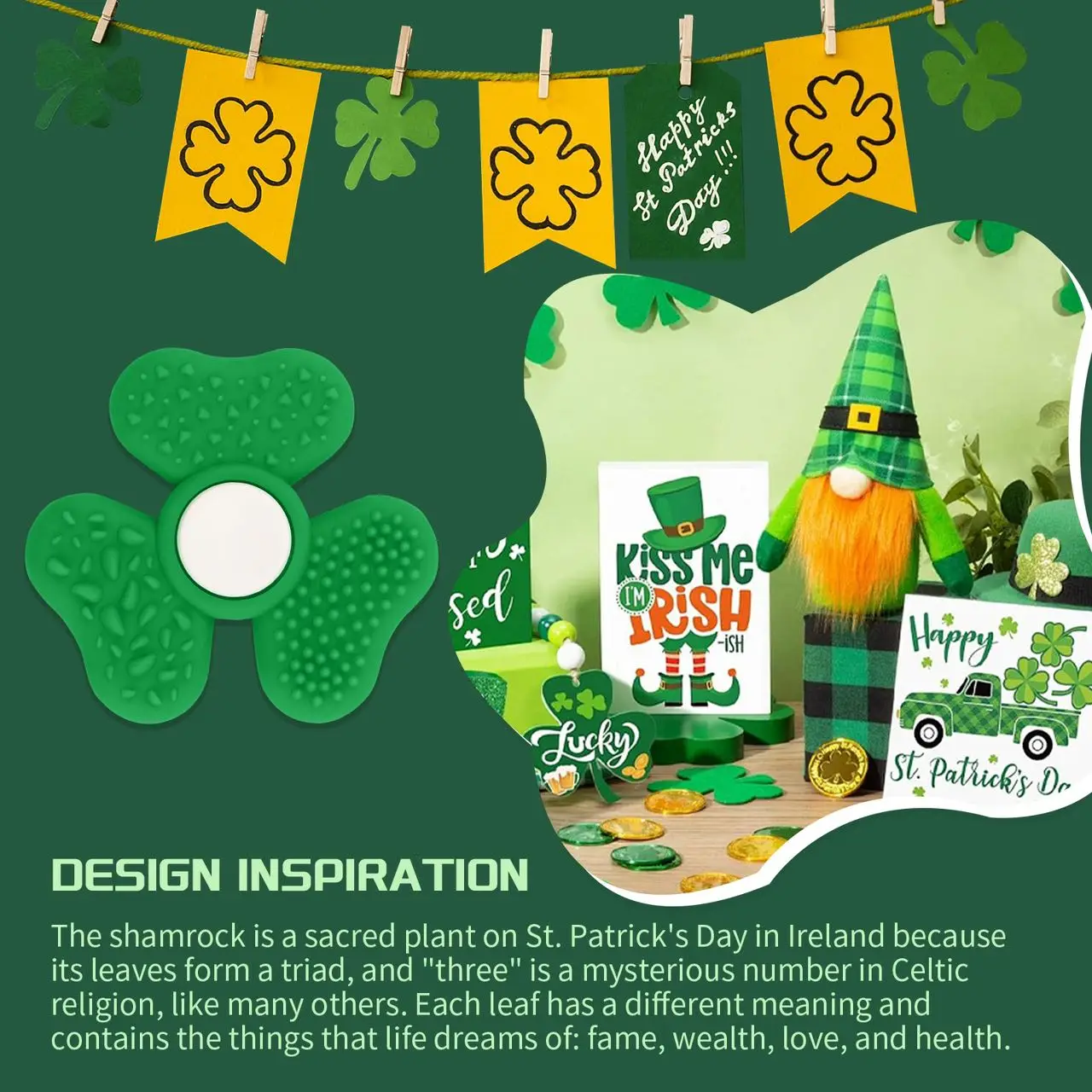 fidget spinner wheel Children's sensory stone stress-relieving toys Valentine's Day gifts Green Day gifts Fidget Spinners Toy