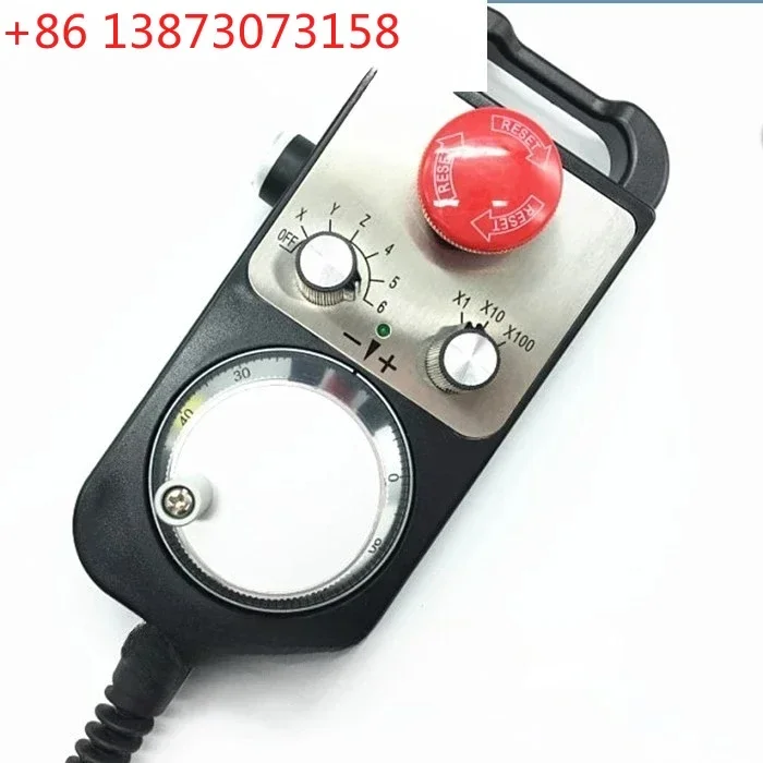 Equipped with emergency stop and enable electronic handwheel, handheld box machining center, CNC machine tool handwheel, 6-axis