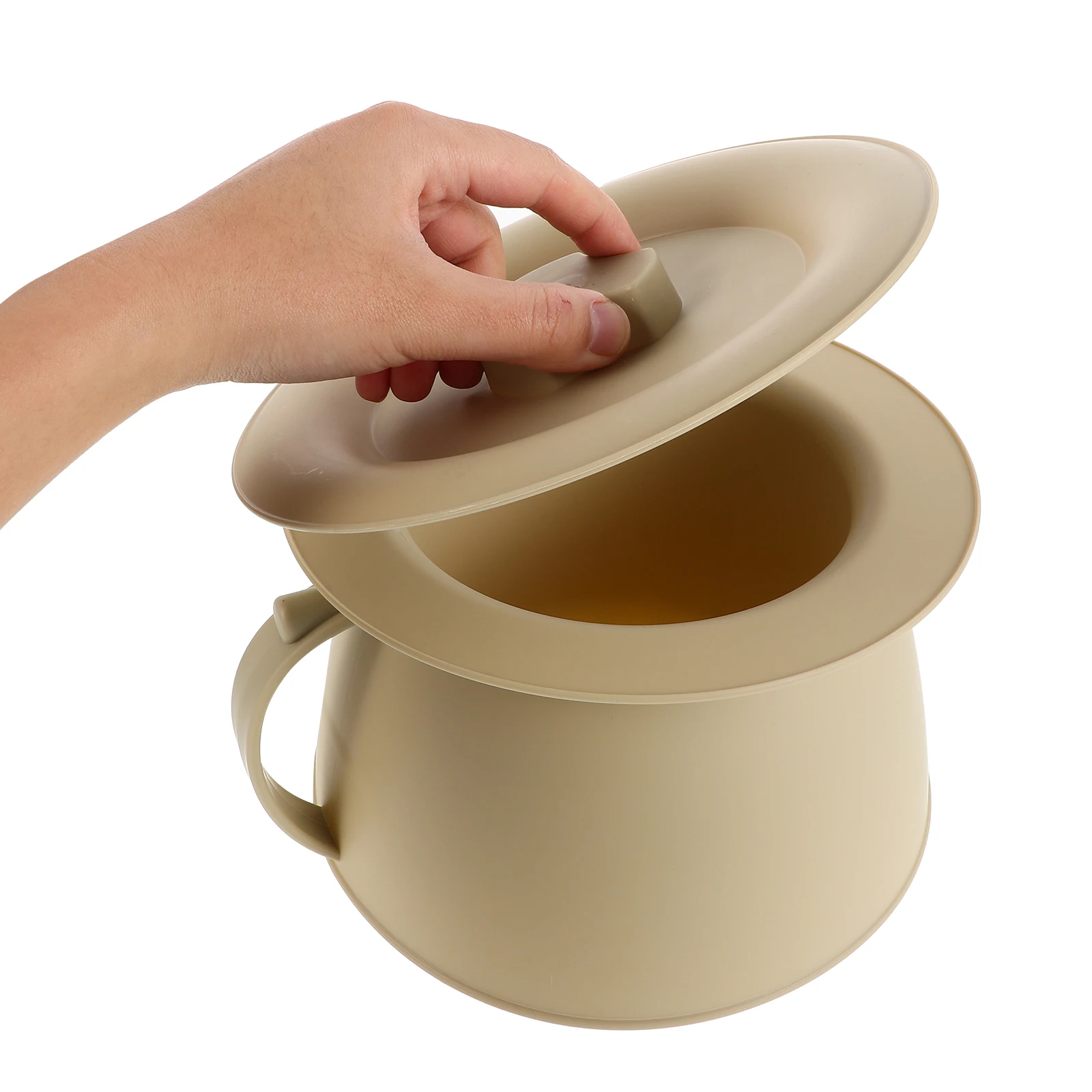 Covered Urinal with Lid Portable Toilet Bedpan for Bedridden Patients Urine Container Jug for Men Women at Home Travel