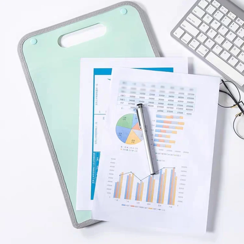 

Large-capacity portable file bag, A4 waterproof file storage bag, for storing school examination papers and office supplies