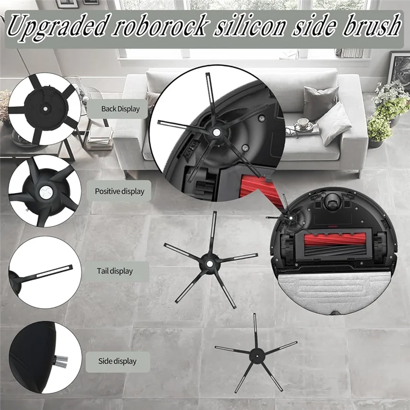 ABRW-Per Roborock S8 Pro Ultra Robot Aspirapolvere Spazzola laterale principale Filtro Hepa Mop Sacchetti per la polvere in tessuto Parti di ricambio