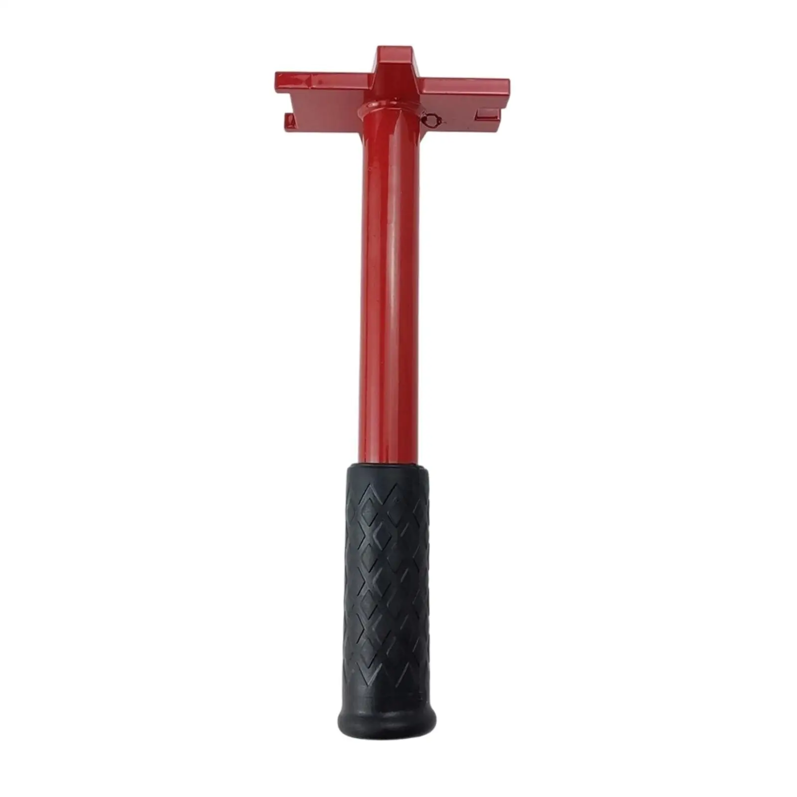 Red Painted Steel Drum Wrench for Standard Fittings with T Shaped Ergonomic Handle Design