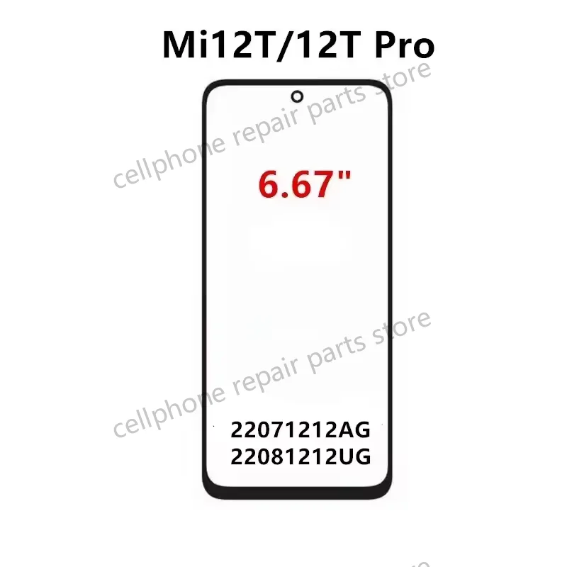 Front Glass For Xiaomi 14 13 Lite 12 12X Pro 10 11 Ultra 10S Mi Redmi Note Touch Screen LCD Display Out Panel Repair Parts + OCA