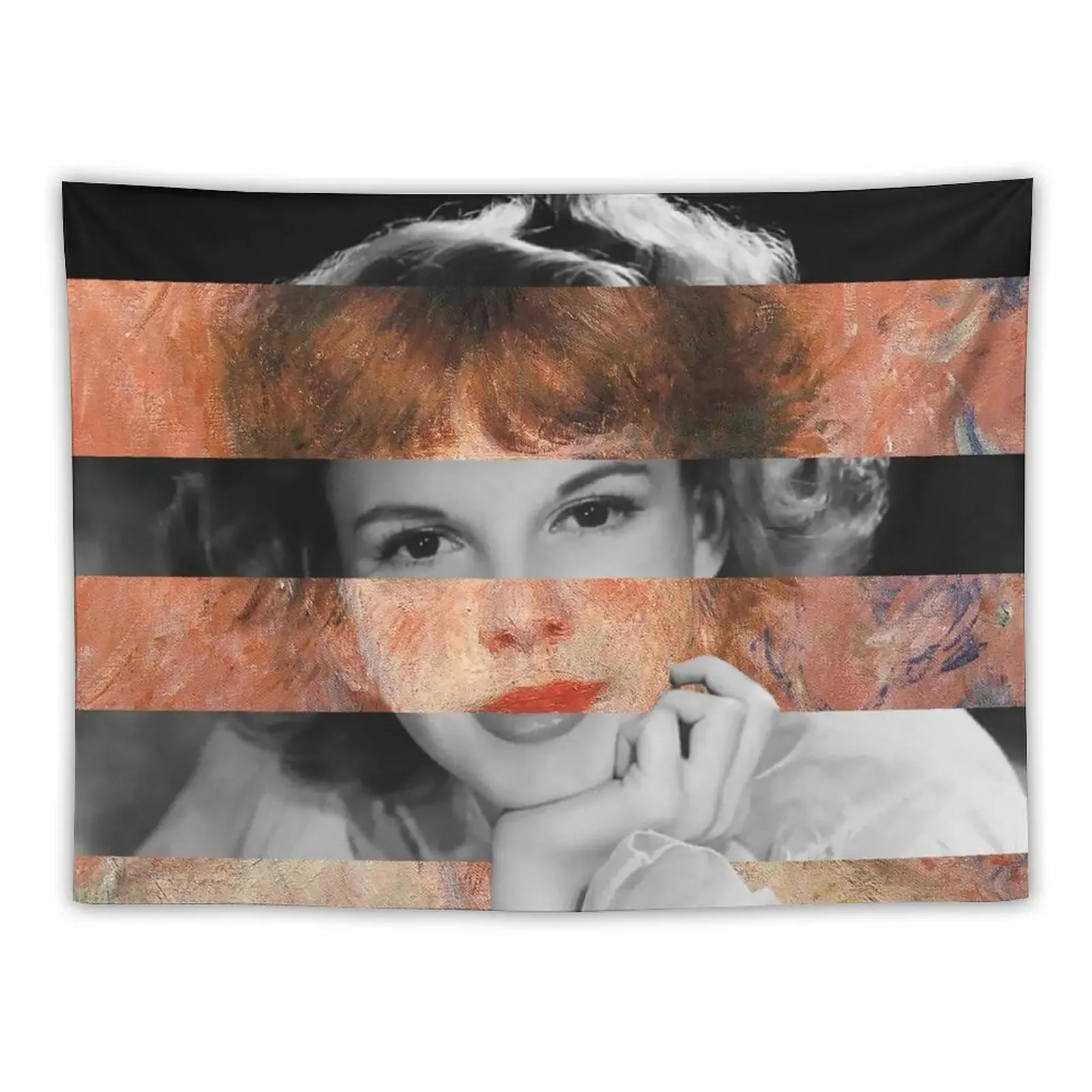 Renoir Jeanne Samary in a low necked dress and Judy Garland Tapestry Decorative Wall Mural Outdoor Decor Wall Hanging Tapestry