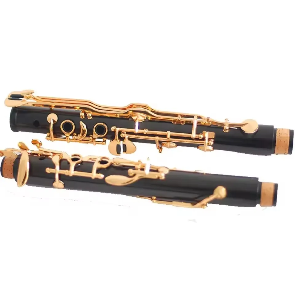 Clarinetto in ebano G di vendita calda, strumento OEM placcato in oro