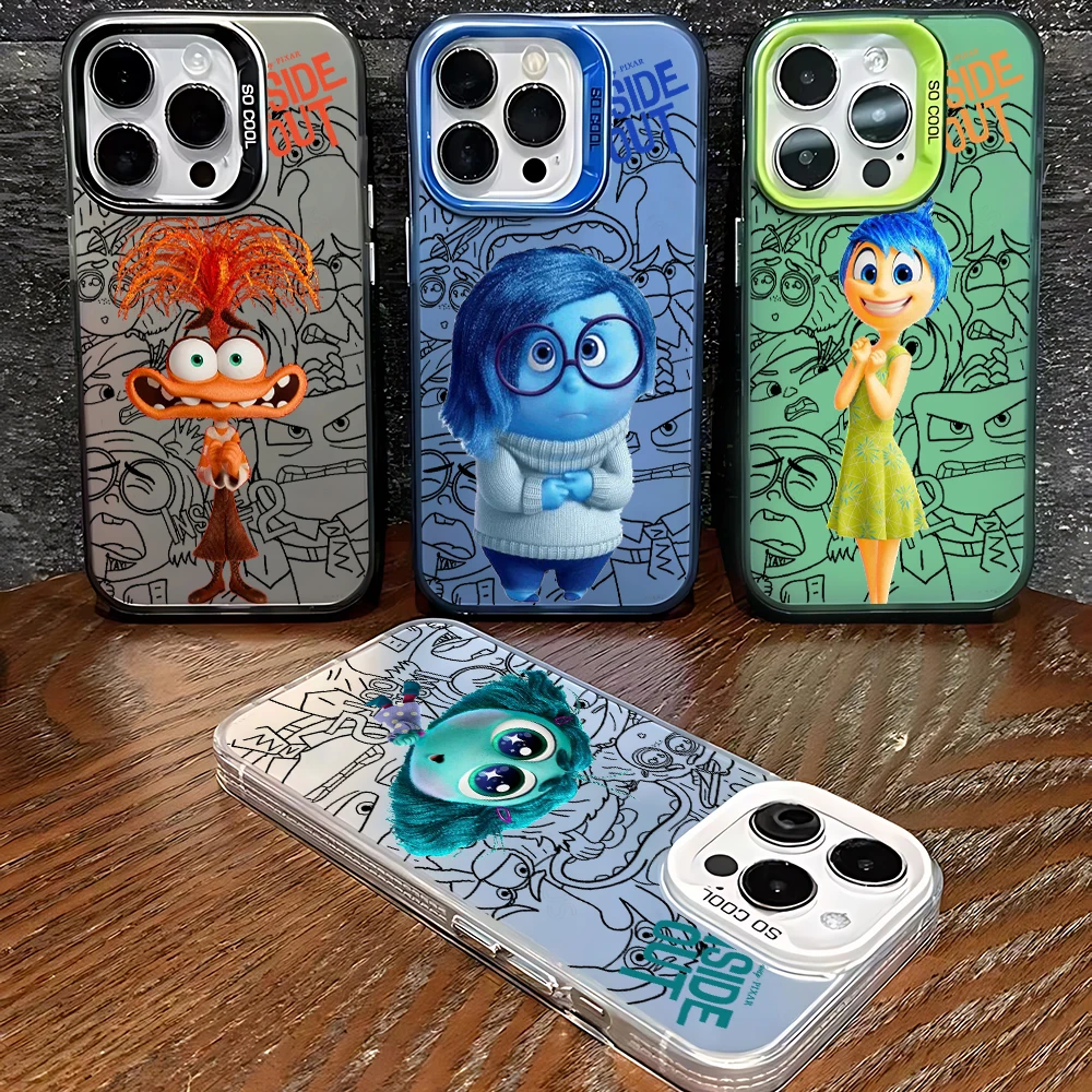 Cartoon Disney Insides Out 2 Phone Case for OPPO Reno 6 6Pro 7 7Pro 7Z 8T 10Pro Plus 5G Matte Shockproof Back Cover