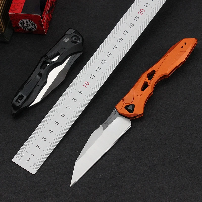 7650 Outdoor Camping Folding Knife CPM-154 Blade Aluminum Handle Pocket Survival Tactical Hunting Utility Fruit Knives CED Tools