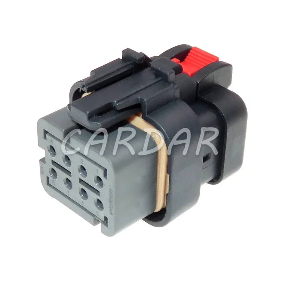 

1 Set 8 Pin 1.6 Series AC Assembly Grey Automobile Wire Cable Harness Waterproof Plastic Housing Socket With Terminal