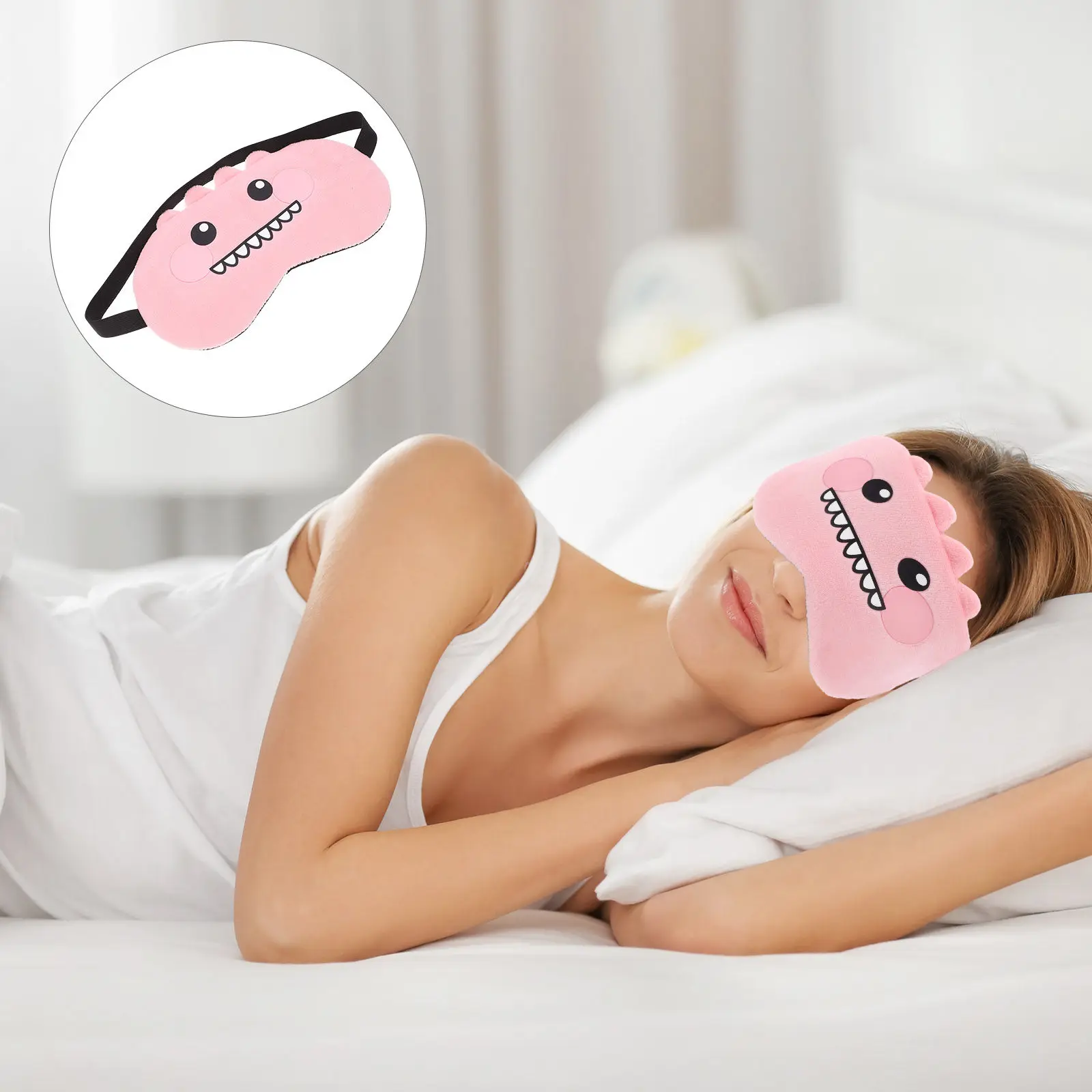 

Мультяшная маска для глаз: комфортная, дышащая, эластичная, для сна, путешествий, отелей, конференций, для мужчин и женщин