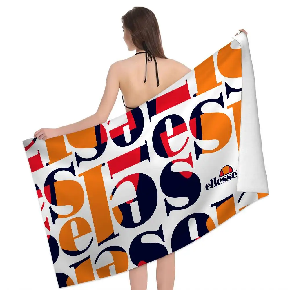 portswear brand E-Ellesse fashion Microfiber Blanket Quick Drying Beach Towels Printing Super Absorbent Pool Towel Blanket