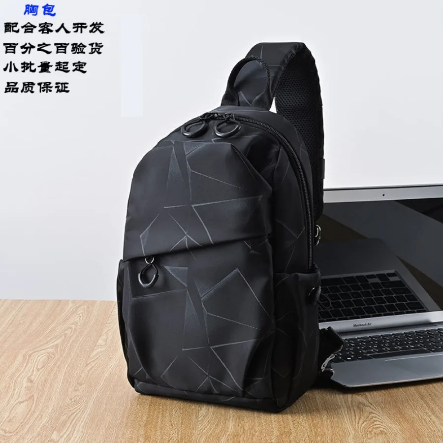 

【New style】Japanese trend sports -body bag men's casual chest bag high-end shoulder bag women's Korean style fashionable all-ma
