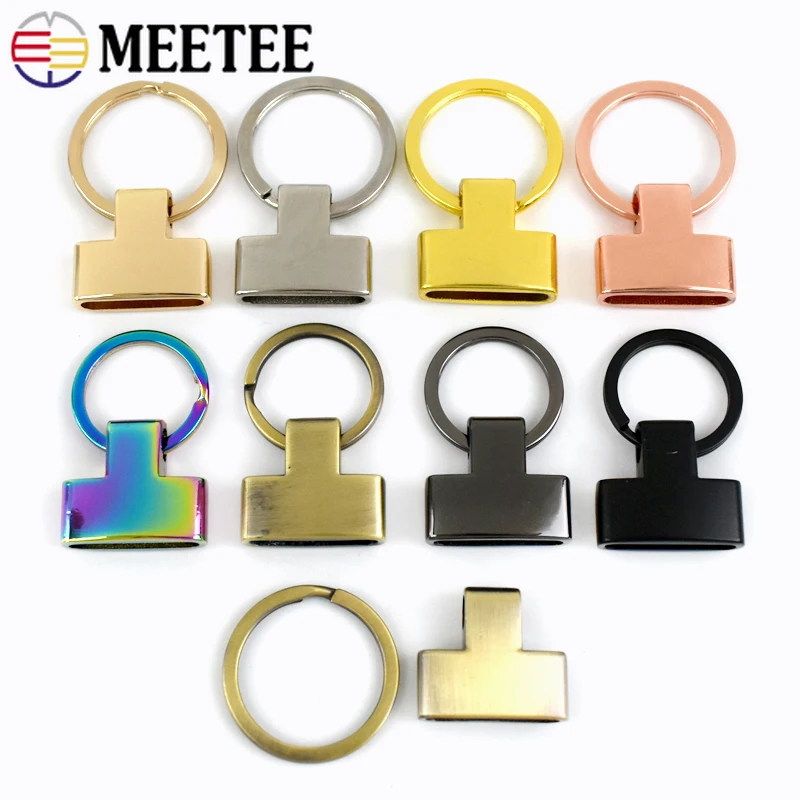 2/4/10Pcs Meetee Metal Ring Buckles 20/25mm O Rings for Bags Strap Belt Hook Webbing Keychain Clasp DIY Hardware Accessories